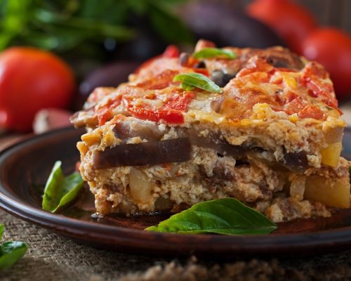 Moussaka - a traditional Greek dish